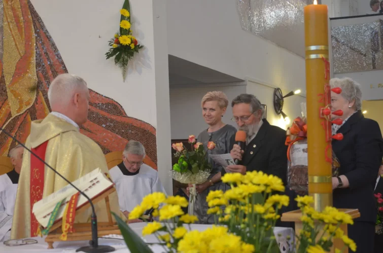 Ksiądz Kanonik Józef Brzozowski złoty jubileusz kapłaństwa Parafia Poniatowa