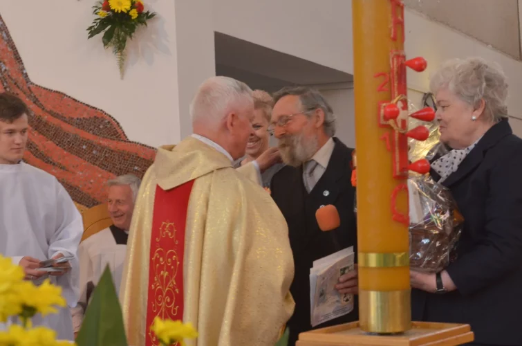 Ksiądz Kanonik Józef Brzozowski złoty jubileusz kapłaństwa Parafia Poniatowa