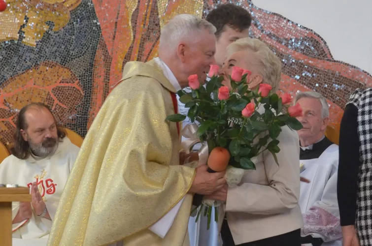 Ksiądz Kanonik Józef Brzozowski złoty jubileusz kapłaństwa Parafia Poniatowa