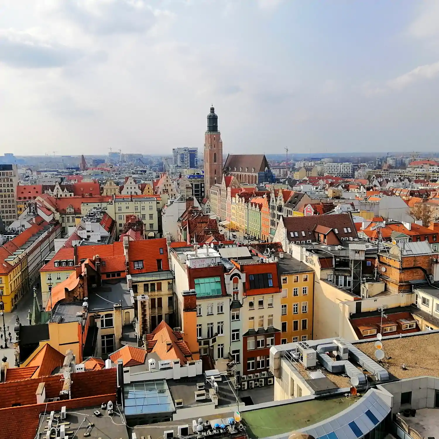 Dolny Śląsk Wrocław rynek starówka architektura widok
