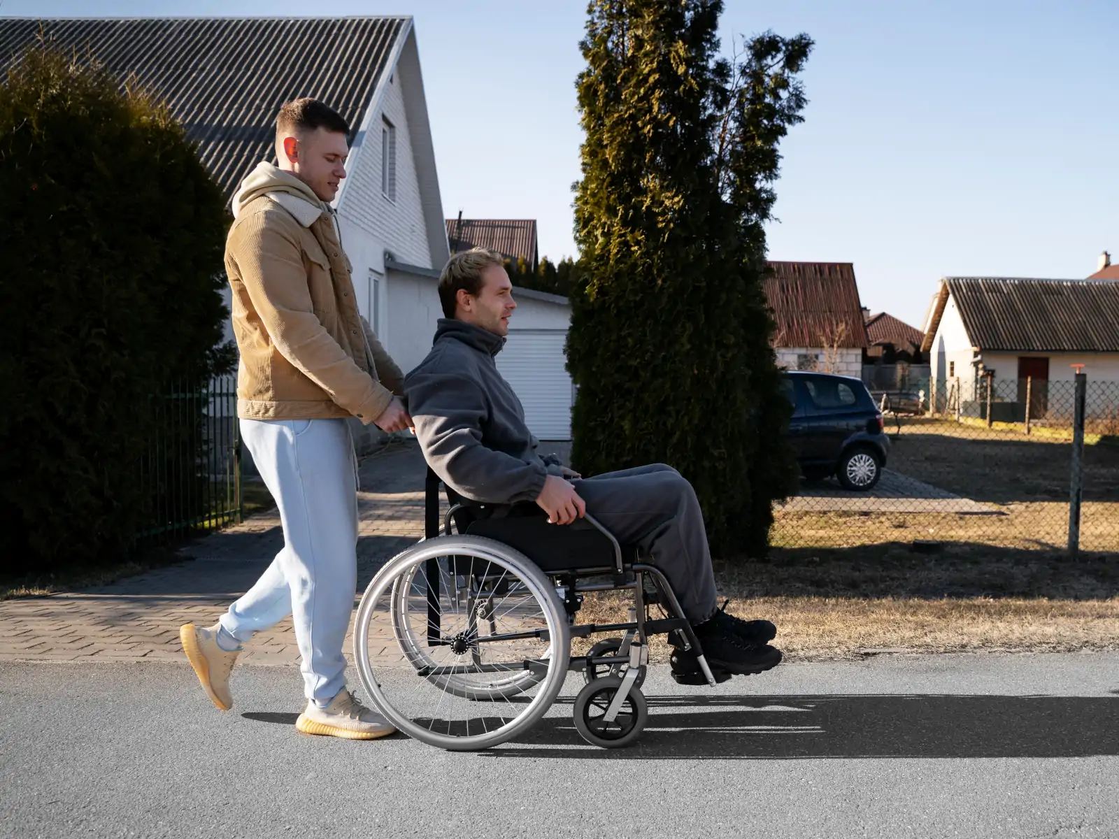 pomoc niepełnosprawnym osoba na wózku inwalidzkim Parafia Poniatowa