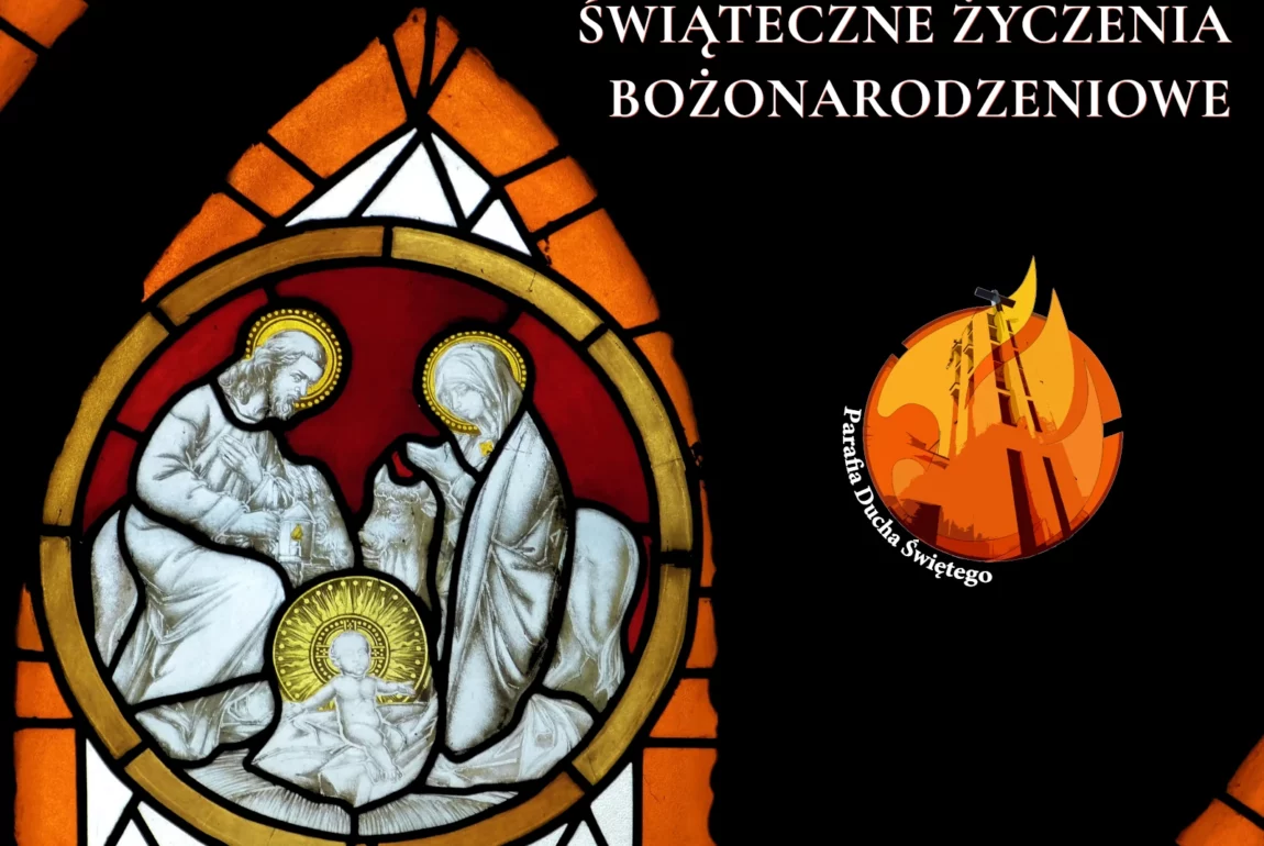 Kartka Bożonarodzeniowa 2024 kartka świąteczna katolicka religijna Boże Narodzenie Święta Parafia Poniatowa foto główne Świąteczne Życzenia Bożonarodzeniowe 2024