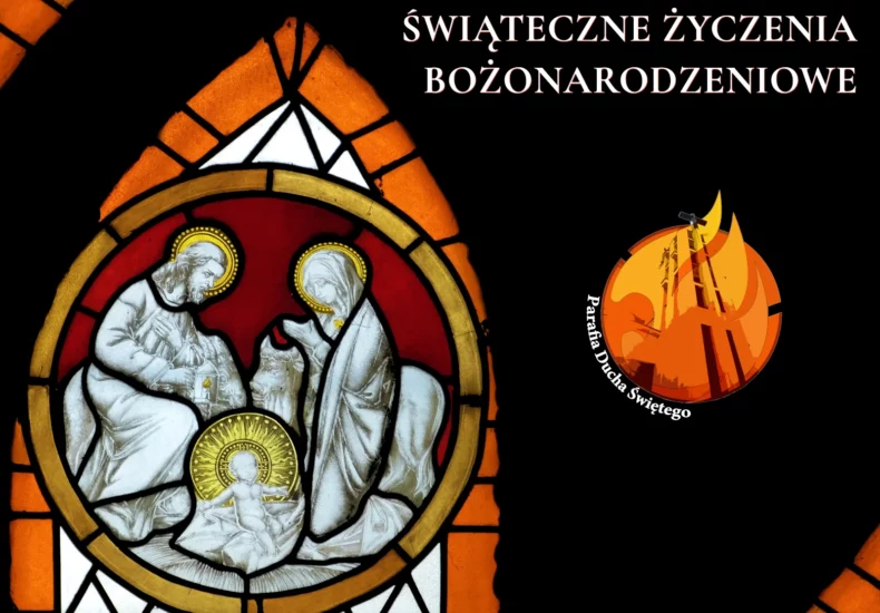 Kartka Bożonarodzeniowa 2024 kartka świąteczna katolicka religijna Boże Narodzenie Święta Parafia Poniatowa foto główne Świąteczne Życzenia Bożonarodzeniowe 2024