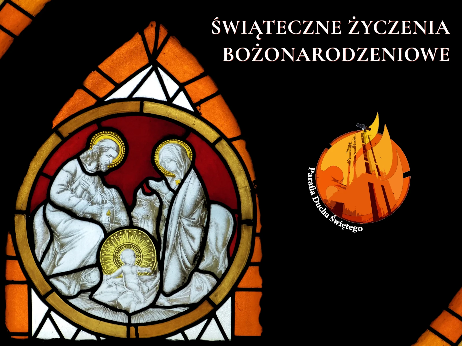 Kartka Bożonarodzeniowa 2024 kartka świąteczna katolicka religijna Boże Narodzenie Święta Parafia Poniatowa foto główne Świąteczne Życzenia Bożonarodzeniowe 2024